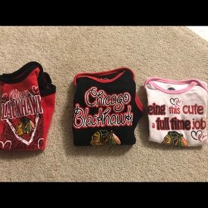 Chicago Blackhawks baby girl short sleeve 18 month